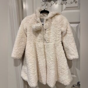 Cozy Cream Faux Fur Coat